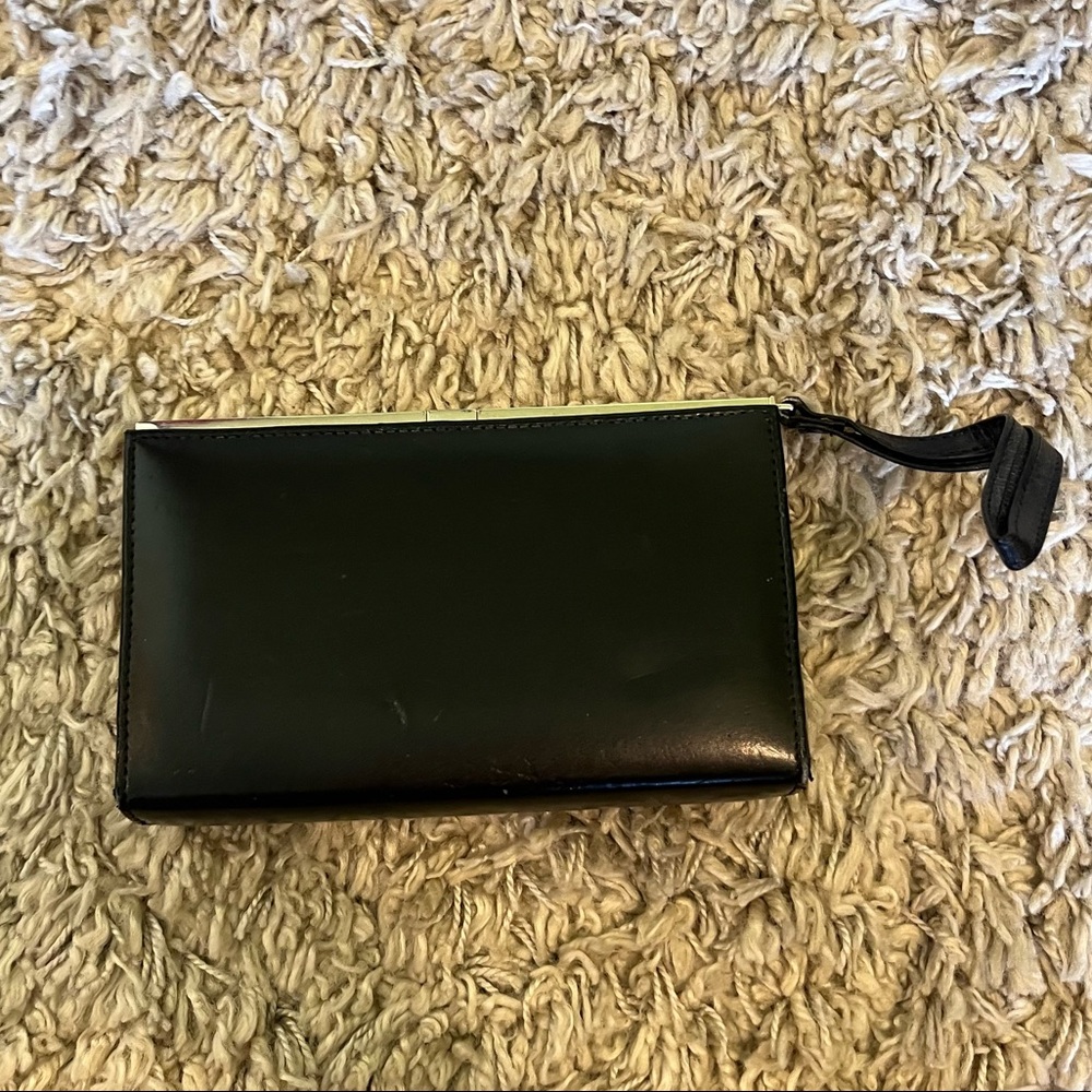 Vintage Black Wristlet Mini Clutch Purse